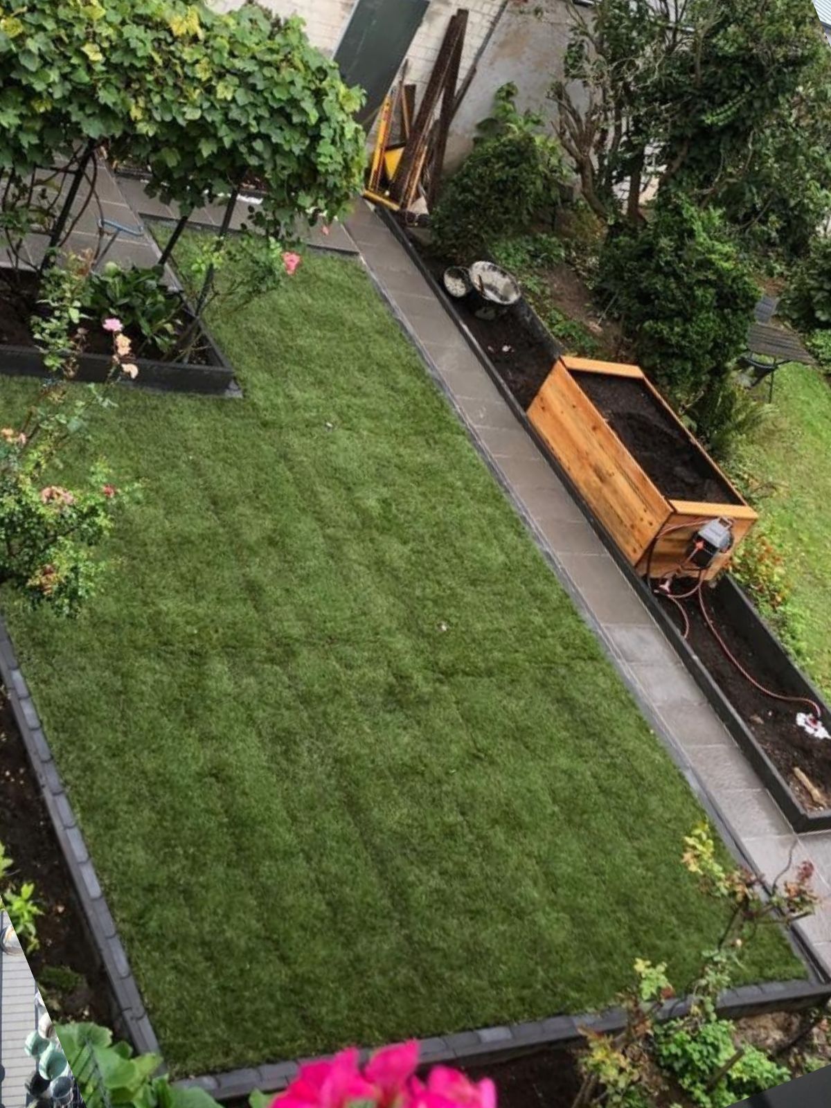 Garten nach der Umgestaltung